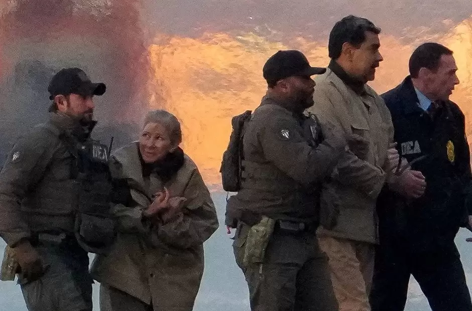 Maduro y su esposa Cilia