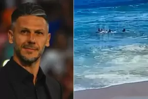 VIDEO: el dram�tico rescate de Mart�n Demichelis y sus hijos