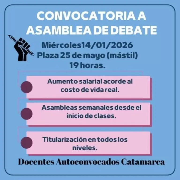docentes autoconvocados asamblea