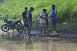 Horror: arrojaron a una mujer con las manos atadas desde un carro de tracci�n a sangre