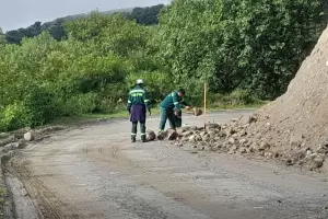 Extrema precauci�n en la Cuesta de El Clavillo por derrumbes tras las lluvias