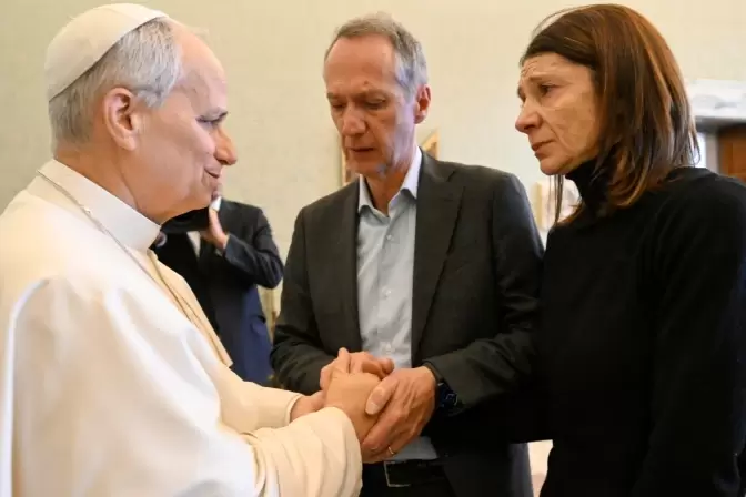 Le�n XIV y familiares de Crans-Montana