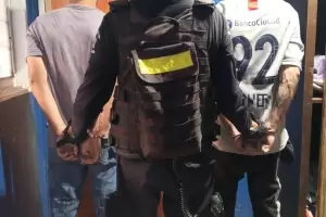 Intento de escape y persecuci�n en la Capital