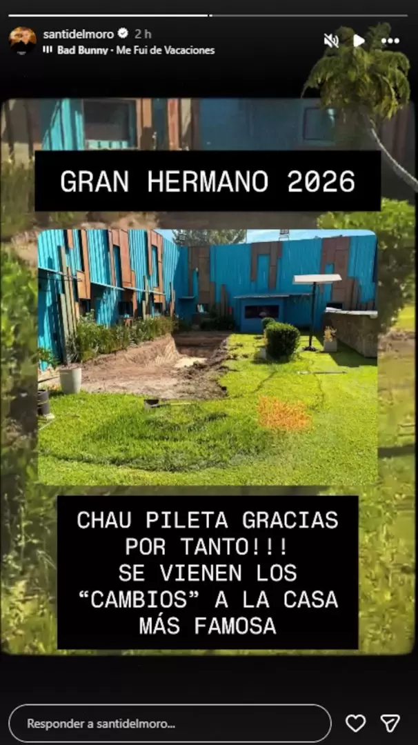 Santiago Del Moro sorprendi� al mostrar los cambios en la casa de "Gran Hermano Generaci�n Dorada" (Foto: Instagram /santidelmoro)
