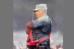 Habl� el polic�a enharinado en Jes�s Mar�a: "Debe primar el profesional"