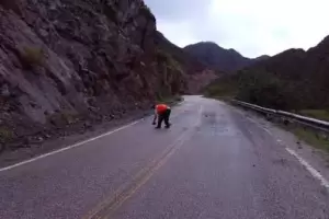 Por lluvias intensas piden extrema precauci�n en la Quebrada de Bel�n sobre la Ruta 40