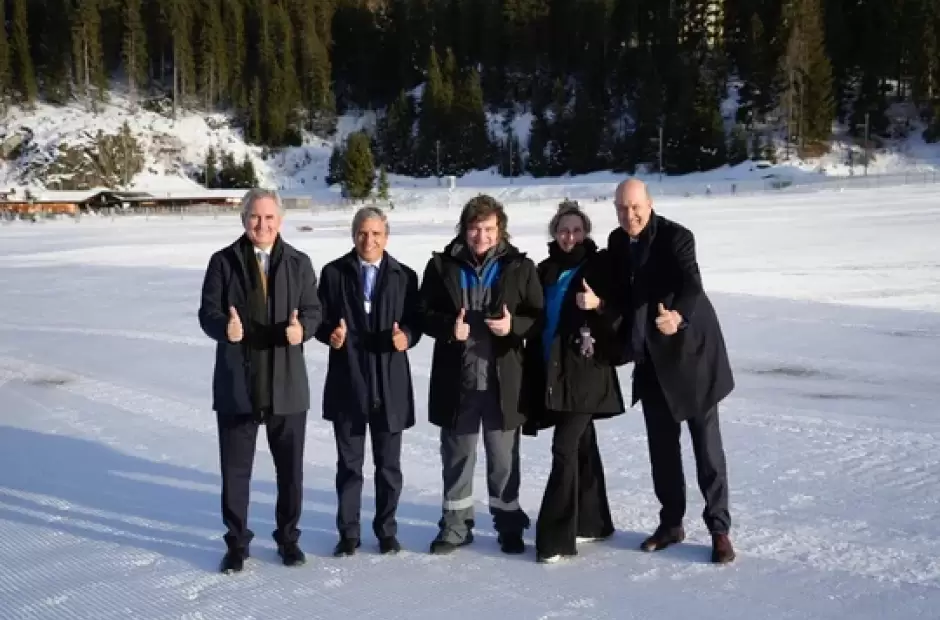 Javier Milei en Davos