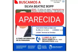 Apareci� Silvia Bopp