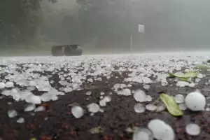 Caos en Alijil�n: granizo y apagones