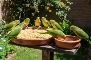 Las cotorras visitar�n en masa tu jard�n todos los d�as en febrero si dej�s este producto en una bandeja