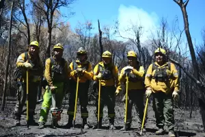 La misi�n cr�tica de los brigadistas catamarque�os en la Patagonia