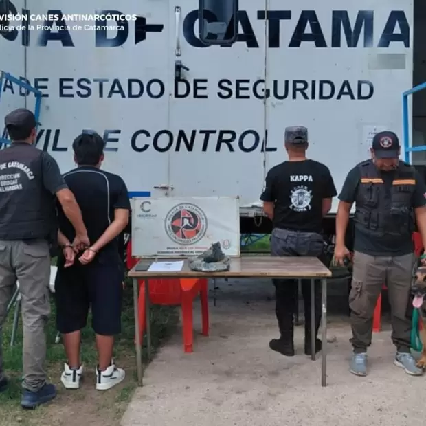 Operativo La Vi�a: detienen a un joven con m�s de un kilo de marihuana