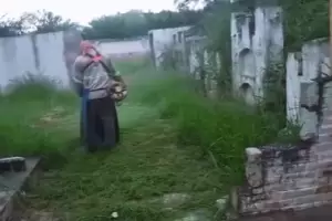 Inacci�n chacarera: vecinos solidarios rescataron el Cementerio de Huaycama