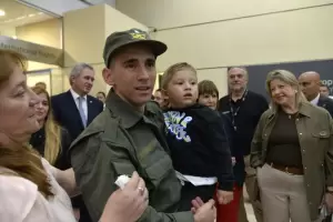 Tras 448 d�as como reh�n del r�gimen de Maduro, Nahuel Gallo volvi� al pa�s