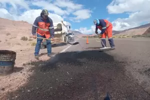 Restauraci�n vial estrat�gica en la Ruta Nacional 60 tras el temporal