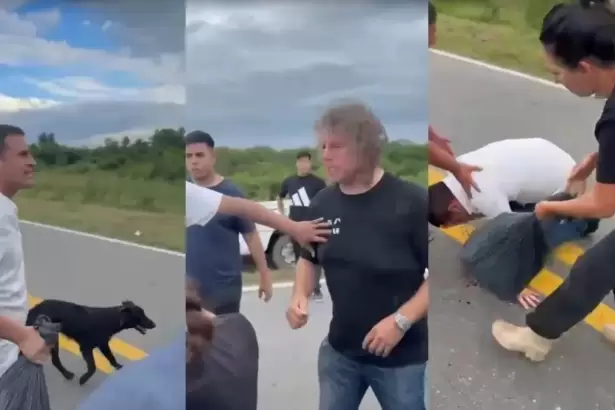 Un empleado p�blico agredi� a un diputado de LLA durante un operativo por las inundaciones