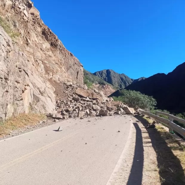 Corte total en la Ruta Nacional 40 por derrumbes en la Quebrada de Bel�n