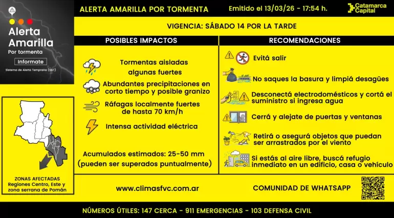 alerta amarilla
