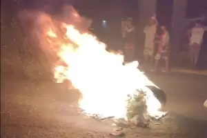 Intensas protestas en sector sur de la Capital tras seis d�as sin agua