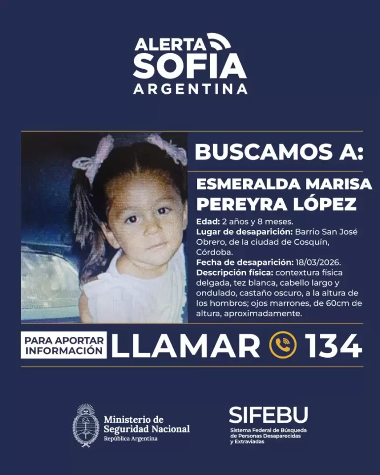 alerta sofia esmeralda
