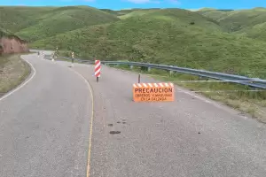 Ambato: tr�nsito restringido en Ruta Provincial N�1 por reducci�n de calzada en Los Narv�ez