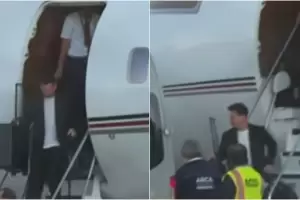 Messi lleg� al pa�s y se suma al plantel de la Selecci�n para los amistosos