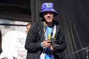 Pablo Grillo en Plaza de Mayo: el fot�grafo herido por la Gendarmer�a volvi� a las calles