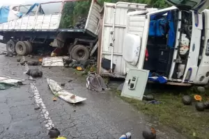Grave vuelco en Ruta 38 en Catamarca: un camionero result� herido en la Cuesta del Totoral