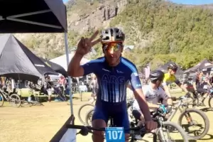 Orgullo catamarque�o: Leo Nieva qued� entre los 20 mejores bikers en Chile