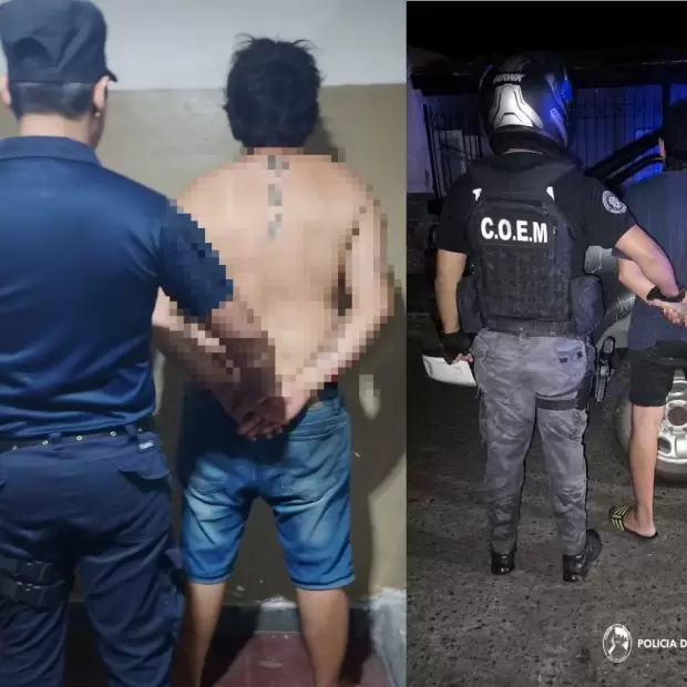 Detuvieron a dos arrebatadores tras robar un celular en la Capital