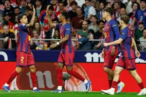 El Atl�tico de los argentinos no lo pudo aguantar y cay� ante el Barcelona