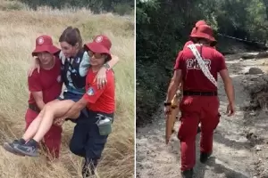 Rescataron a dos mujeres que se lesionaron cuando practicaba senderismo en Catamarca
