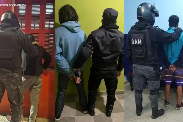 Operativos en el Valle Central: arrestaron a nueve personas y secuestraron motos