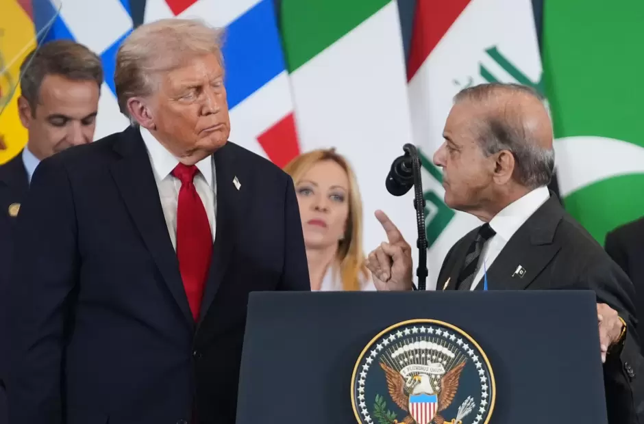 Shehbaz Sharif y Donald Trump