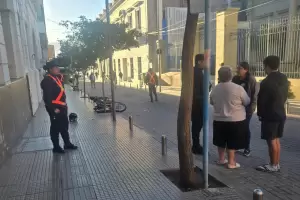 Motociclista result� lesionado en un siniestro frente a la Corte de Justicia