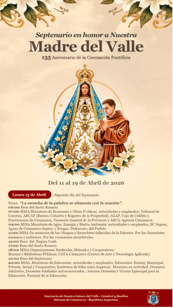 virgen del valle programa dia 2
