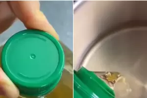 "Viv� en una mentira": mostr� para qu� sirve la tapa del aceite que todos tiran y es viral