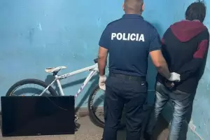 Cay� cuando intentaba vender una bicicleta y una TV sustra�da