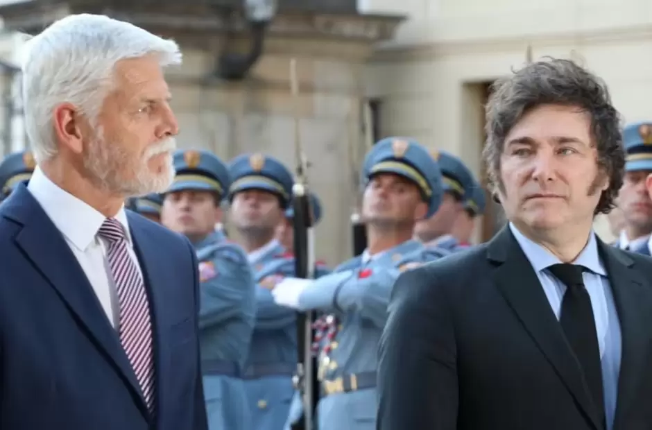 Javier Milei y Petr Pavel