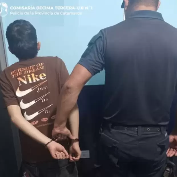 Aprehendieron a un joven por agredir a su familia y provocar da�os en la vivienda