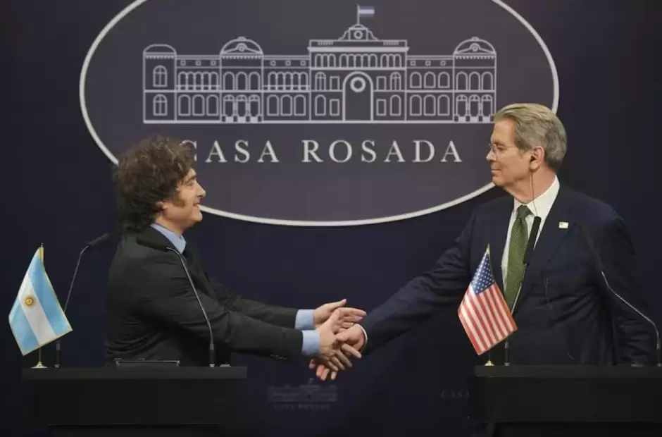 JavierMilei y Scott Bessent