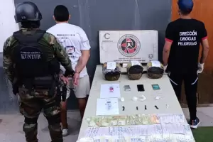 Golpe al narcotr�fico: incautan m�s de 6 kilos de droga y detienen a dos hombres