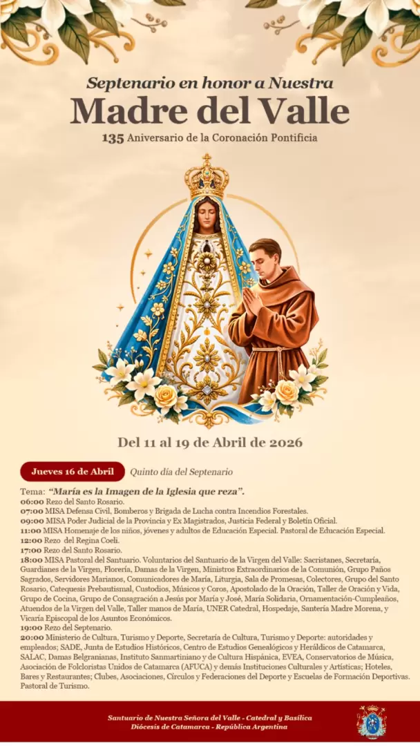 fiestas marianas abril programa jueves