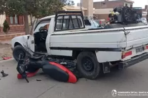 Catamarca: un adolescente herido tras un choque entre una camioneta y una moto