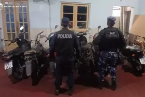 Operativos en Catamarca dejaron 11 arrestados y 22 motos secuestradas