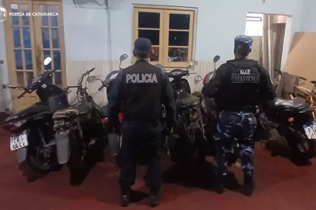 Operativos en Catamarca dejaron 11 arrestados y 22 motos secuestradas