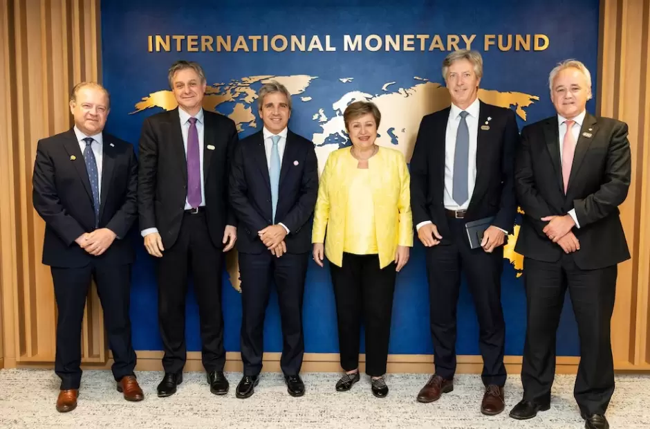 Luis Caputo y Kristalina Georgieva se reunieron en el FMI: "Hay una relaci�n de confianza"