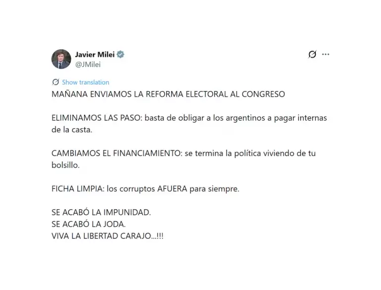 milei reforma
