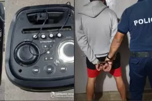 Catamarca: lo atraparon con un parlante, intent� huir pero lo atraparon