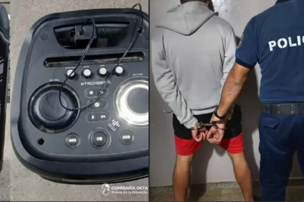 Catamarca: lo atraparon con un parlante, intent� huir pero lo atraparon